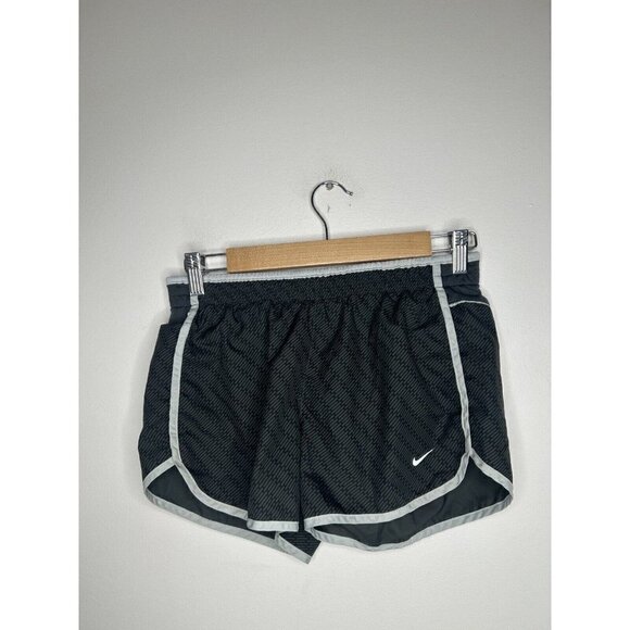 Nike Dri-Fit Lined Running Shorts Black Womens Active Gym Athletic Size Small - Picture 1 of 7